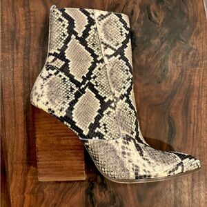 Bleeker & Bond snakeskin booties